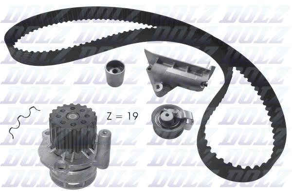 Dolz KD082 TIMING BELT KIT WITH WATER PUMP KD082