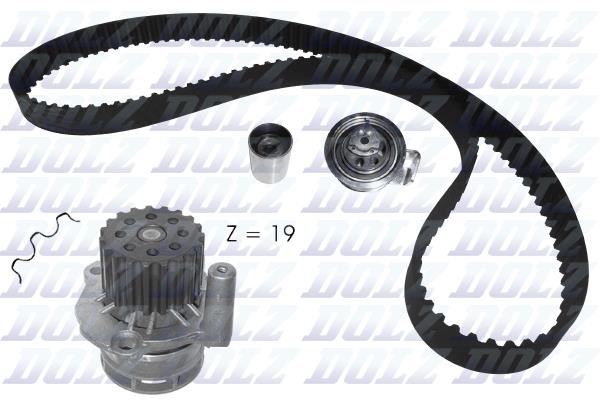 Dolz KD105 TIMING BELT KIT WITH WATER PUMP KD105