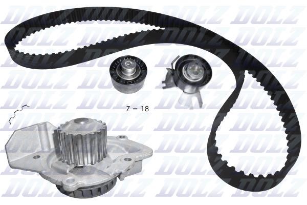 Dolz KD106 TIMING BELT KIT WITH WATER PUMP KD106