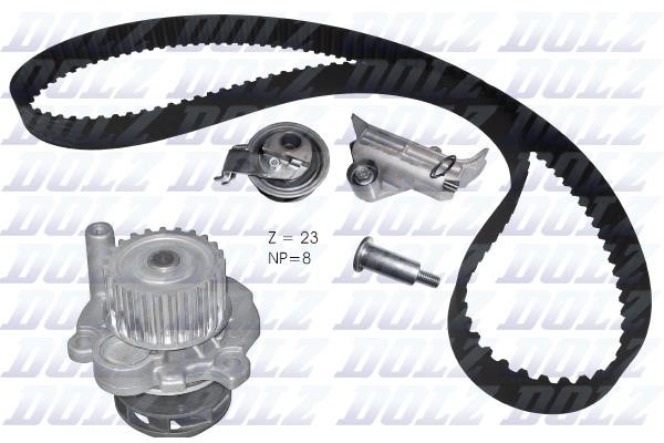 Dolz KD110 TIMING BELT KIT WITH WATER PUMP KD110