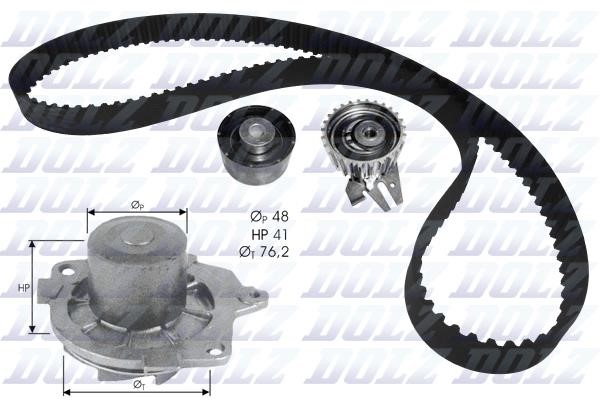 Dolz KD114 TIMING BELT KIT WITH WATER PUMP KD114