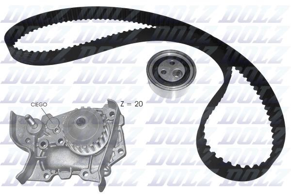 Dolz KD116 TIMING BELT KIT WITH WATER PUMP KD116