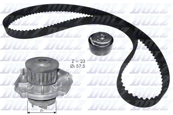 Dolz KD119 TIMING BELT KIT WITH WATER PUMP KD119