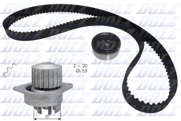 Dolz KD120 TIMING BELT KIT WITH WATER PUMP KD120