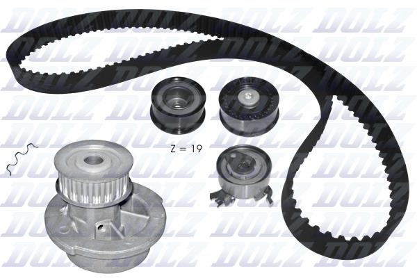 Dolz KD124 TIMING BELT KIT WITH WATER PUMP KD124