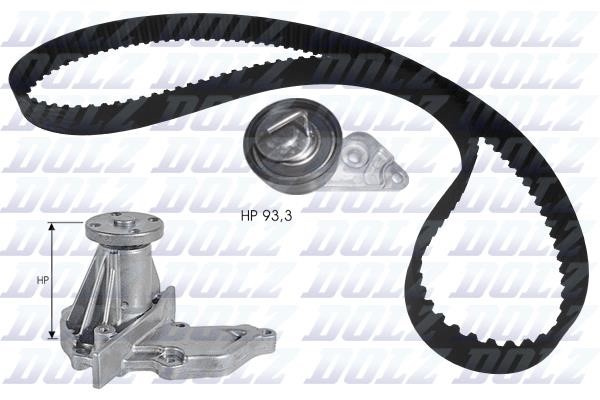 Dolz KD127 TIMING BELT KIT WITH WATER PUMP KD127