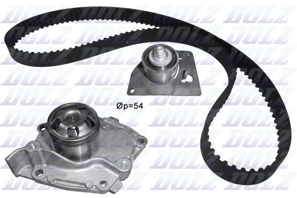 Dolz KD128 TIMING BELT KIT WITH WATER PUMP KD128