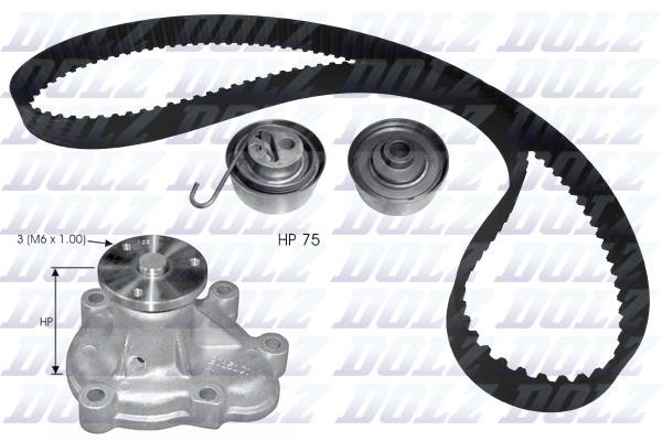 Dolz KD137 TIMING BELT KIT WITH WATER PUMP KD137