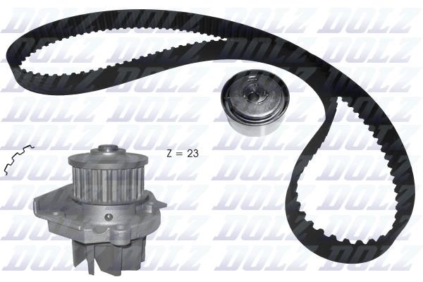 Dolz KD141 TIMING BELT KIT WITH WATER PUMP KD141