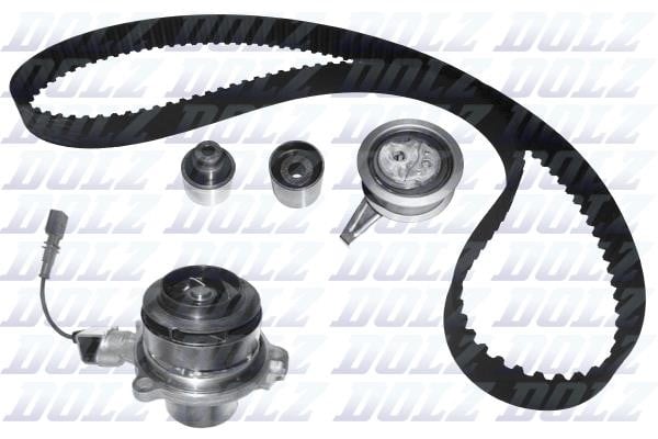 Cambelt kit Audi Q2: KD153V Dolz TIMING BELT KIT WITH WATER PUMP