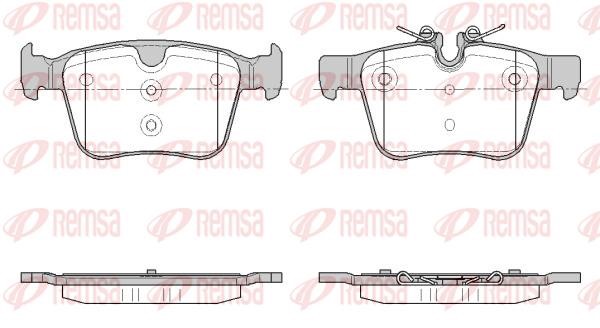 Brake pad Jaguar I-pace: 151645 Remsa Brake pad set