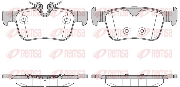 Remsa 155110 Brake Pad Set, disc brake 155110