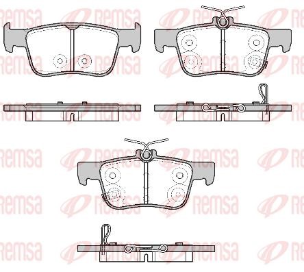 Remsa 1551.20 Rear disc brake pads, set 155120