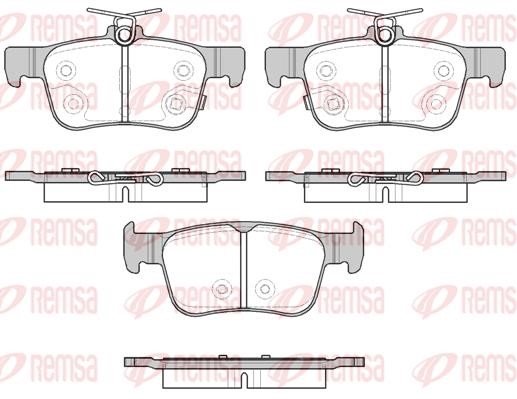 Brake pad Honda e: 155132 Remsa Front disc brake pads, set