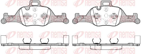Remsa 1740.00 Front disc brake pads, set 174000