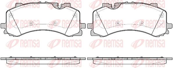 Remsa 1744.00 Front disc brake pads, set 174400