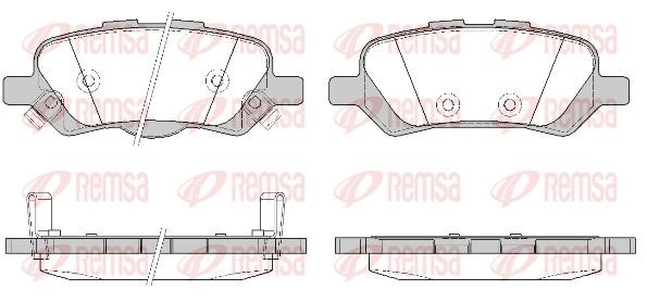 Remsa 1359.02 Rear disc brake pads, set 135902