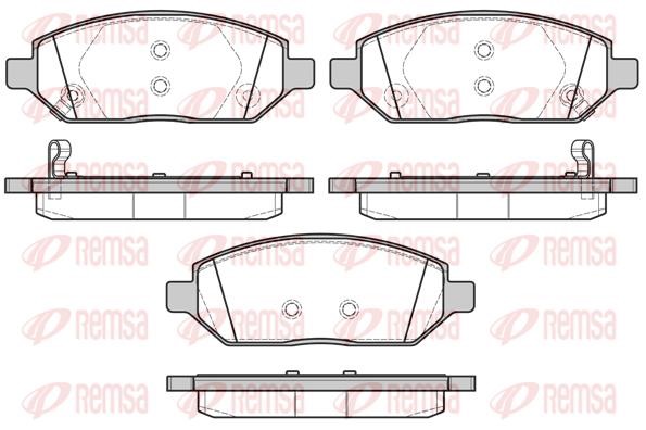 Brake pad Opel Karl: 167402 Remsa Brake pad set