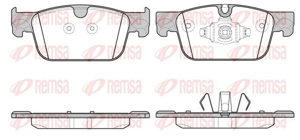 Brake pad Volvo V90: 169210 Remsa Brake pad set