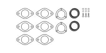 HJS Leistritz 82 11 4599 Mounting kit for exhaust system 82114599