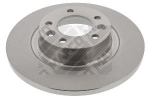 Mapco 15335 Rear brake disc, non-ventilated 15335