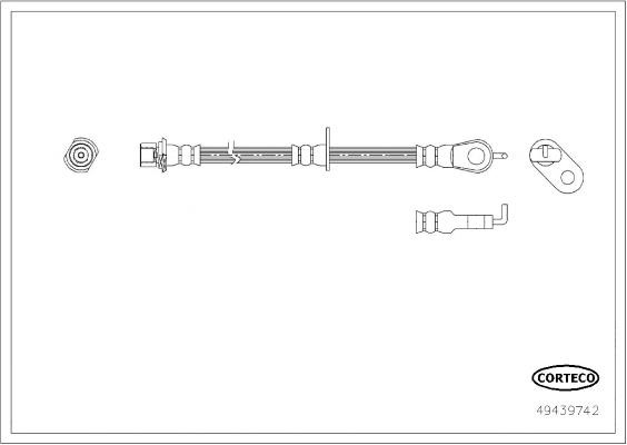 Corteco 49439742 Brake Hose 49439742