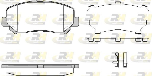 Road house 2151324 Brake Pad Set, disc brake 2151324