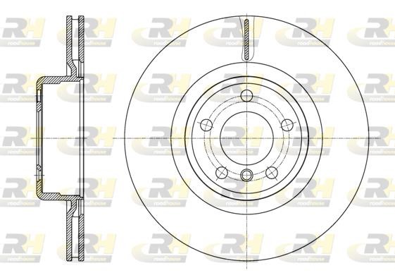 Road house 6159510 Rear ventilated brake disc 6159510