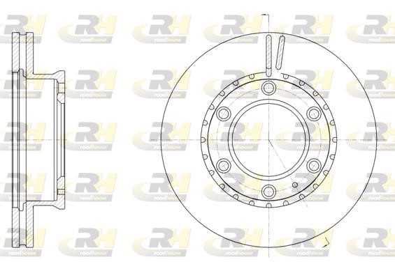 Road house 61706.10 Front brake disc ventilated 6170610
