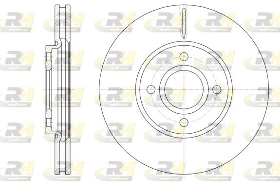 Road house 6160110 Front brake disc ventilated 6160110