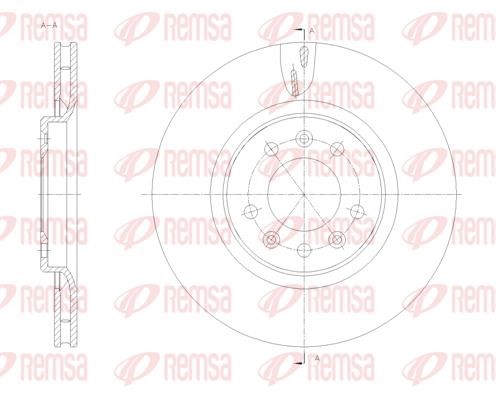 Remsa 61776.10 Brake disk 6177610 6177610 Remsa Brake disk