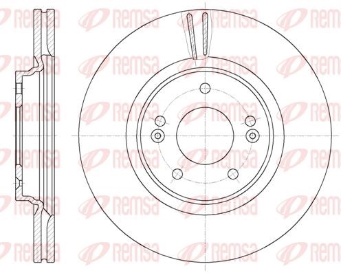Remsa 61781.10 Brake disk 6178110 6178110 Remsa Brake disk