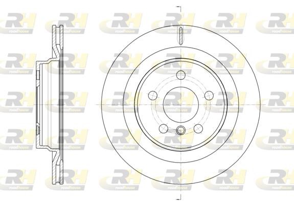 Road house 6163210 Rear ventilated brake disc 6163210