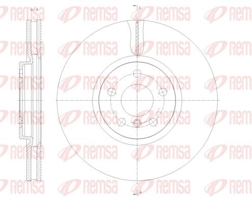 Brake disc Mini Cooper: 6178910 Remsa Brake disk