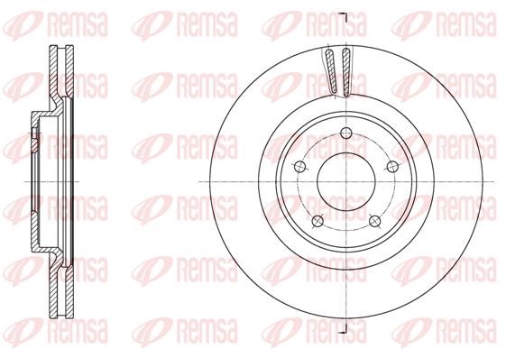 Remsa 61790.10 Brake disk 6179010 6179010 Remsa Brake disk