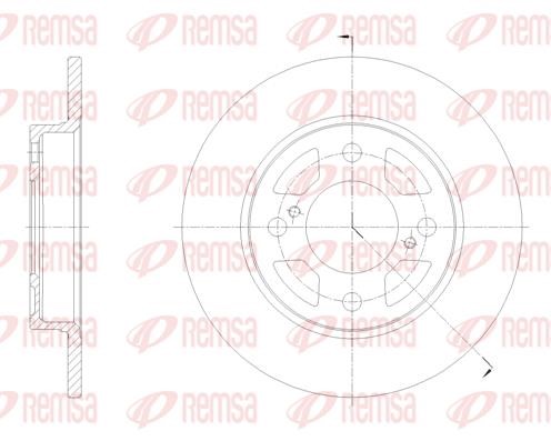 Remsa 62099.00 Brake disk 6209900 6209900 Remsa Brake disk