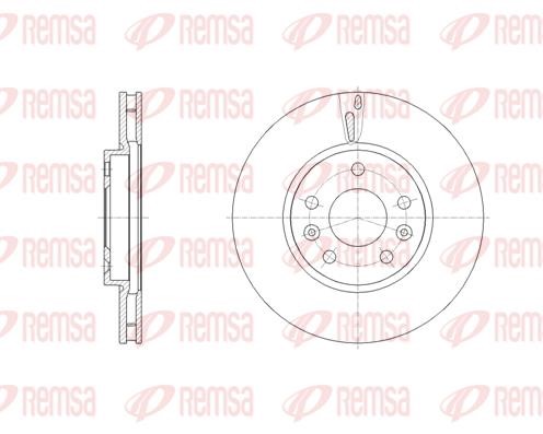 Remsa 62130.10 Brake disk 6213010 6213010 Remsa Brake disk