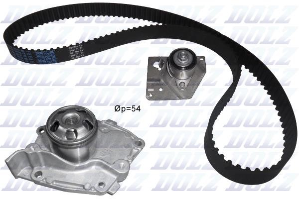Dolz KD027 TIMING BELT KIT WITH WATER PUMP KD027