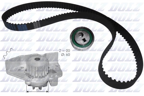 Dolz KD030 TIMING BELT KIT WITH WATER PUMP KD030