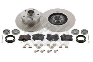 Mapco 47865/2 Rear brake disc, non-ventilated 478652
