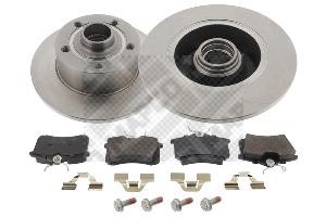 Mapco 47866 Rear brake disc, non-ventilated 47866