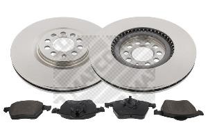 Mapco 47876 Front ventilated brake discs with pads, set 47876