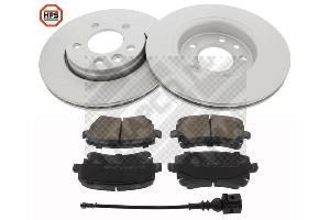 Mapco 47780HPS Rear ventilated brake discs with pads, set 47780HPS
