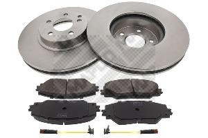  47798 Front ventilated brake discs with pads, set 47798