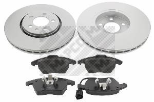 Mapco 47934HPS Front ventilated brake discs with pads, set 47934HPS