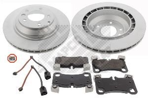 Mapco 47983HPS Rear ventilated brake discs with pads, set 47983HPS