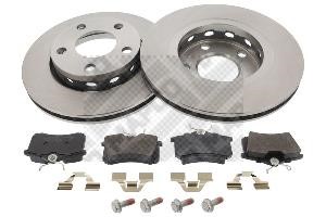 Mapco 47840 Rear ventilated brake discs with pads, set 47840