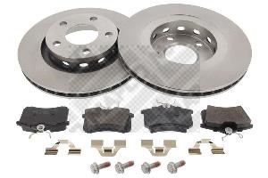 Mapco 47843 Rear ventilated brake discs with pads, set 47843