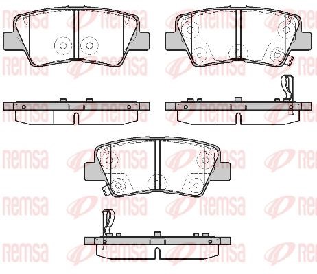 Remsa 1807.02 Front disc brake pads, set 180702