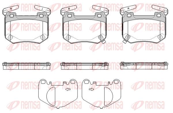 Remsa 1849.02 Brake Pad Set, disc brake 184902